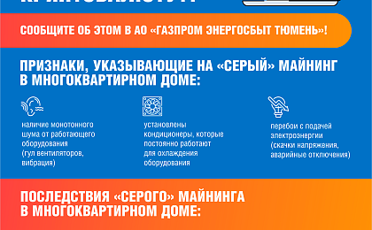 Энергетики обнаружили незаконную майнинговую ферму в Тюменском регионе
