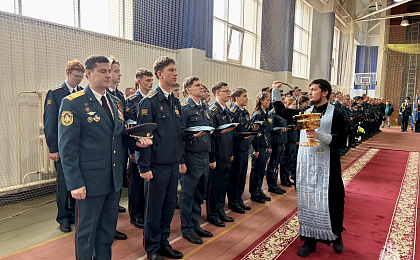 Курсанты класса пожарно-спасательного профиля присягнули на верность службе